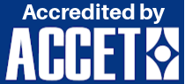 AccreditedbyACCETlogo_bluebackground_210p