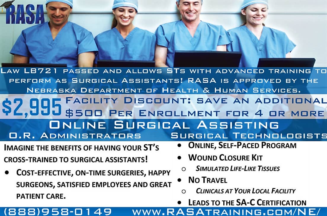 RASA Nebraska LB721 Surgical First Assistant Practice Act